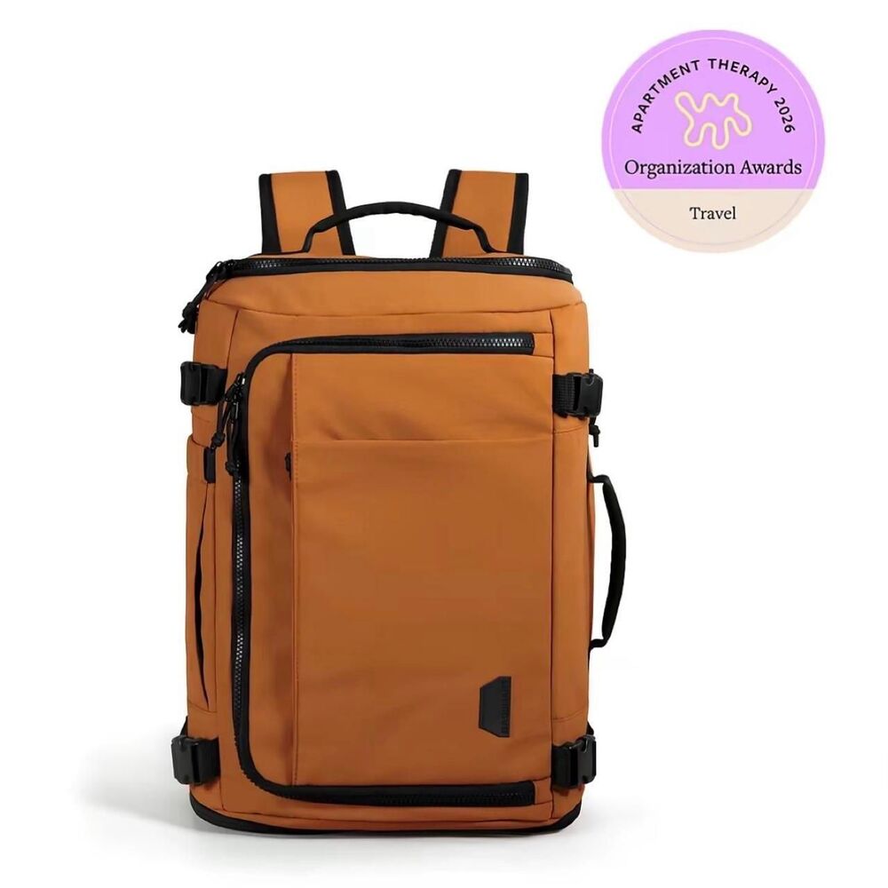 Bagsmart Women's Orange and Black Bag